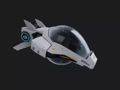 Jet Plane 3D Model 3D model