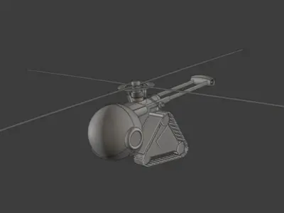 Helicopter 3D model order