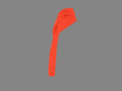 Dress collars scarves and necklaces decorated 3d models 3D model 5