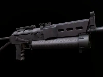 PP19 Bizon Low-poly 3D model