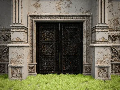 GOTHIC CASTLE BUILDING 7 Low-poly 3D model