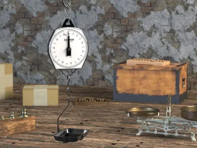 Brecknell 235 6S Mechanical Hanging Scales 3D model