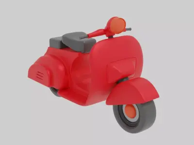 Scooter in toy 3D print model