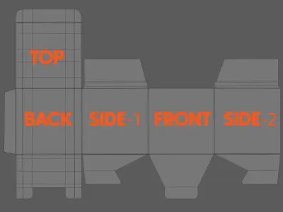 Customizable Jar and Packaging Box 3D Model  3D model