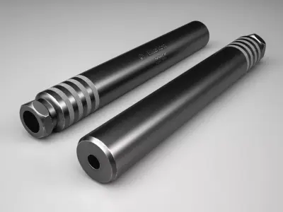 Elite Iron ALPHA Suppressor Low-poly 3D model