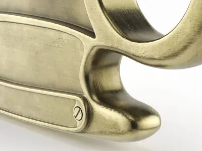 Vintage Classic Brass Knuckles Brass 3D model