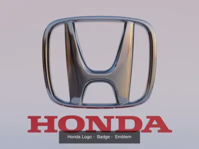Vehicle Badges set 3D Model Pack purchase