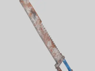 Rust-Sword Low-poly 3D model