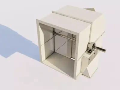 conveyor chute head 3D Model 3D model