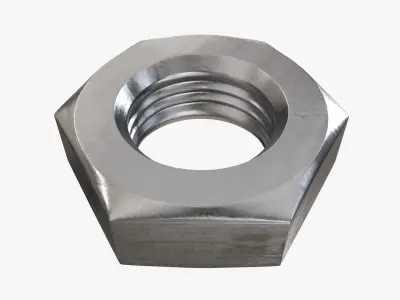 Metal nut big 3D model