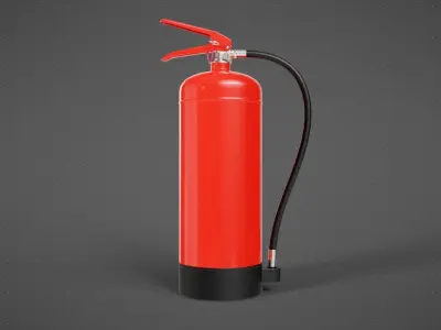 Wet Chemical Fire Extinguisher 3D model buy