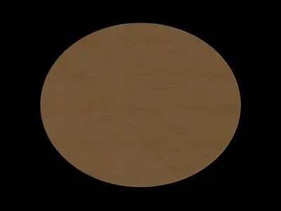 Slatted Oak Bedside Table 3D model