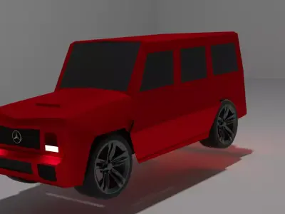 Mercedes-Benz G63 Low-poly anim Free low-poly 3D model