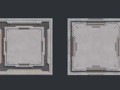  Sci-Fi Kit Free 03 Architecture Panels  Free 3D model