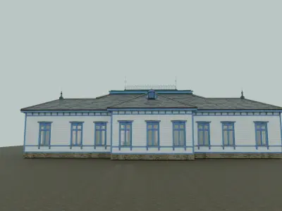 Main Hall of  Hakusyuuin Primary school in Tokyo Japan 3D model
