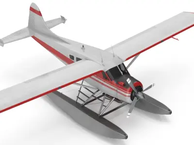 Seaplane 3D model buy
