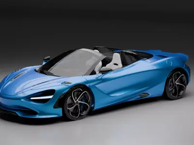 McLaren 750s Spyder 1 24 Model kit 3D print model