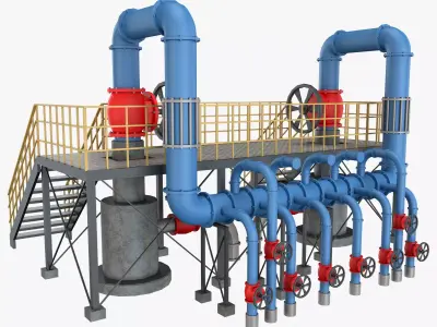 Piping System 1 3D model