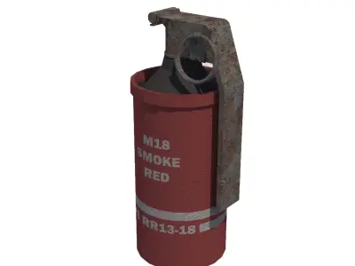 Smoke Bomb Low-poly 3D model purchase