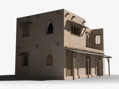 Arab x2 Low-poly 3D model