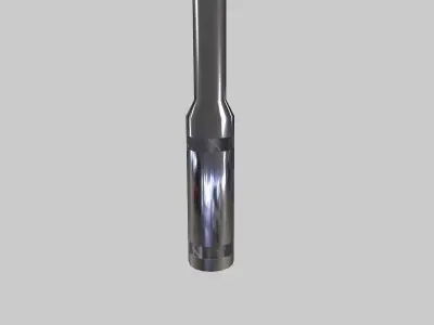 Socket Wrench Low-poly 3D model