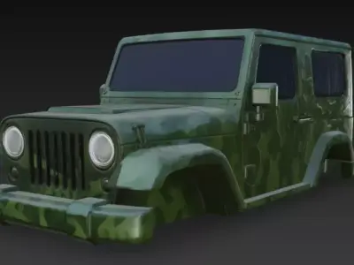 jeep body  3D model by im3dking
