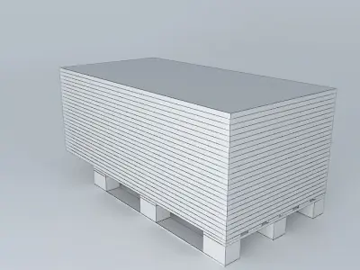 pallet bureaubladen Free 3D model