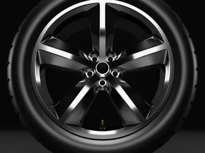 wheel 3D model by 3DModelingCorp