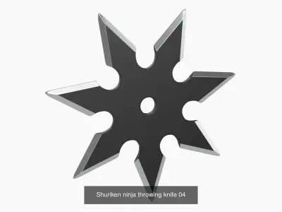 Throwing Weapons Shuriken 3D Model Pack