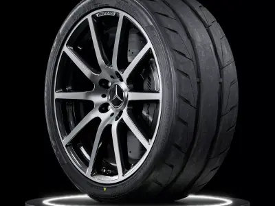 Nitto NT05 255 35 ZR20 97W 3D model