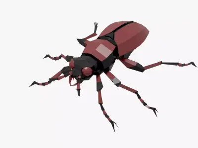 Bug low poly beetle Low-poly 3D model purchase