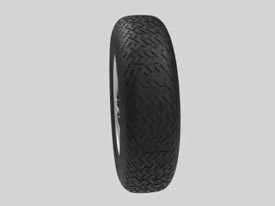 Opel Manta wheel Low-poly 3D model