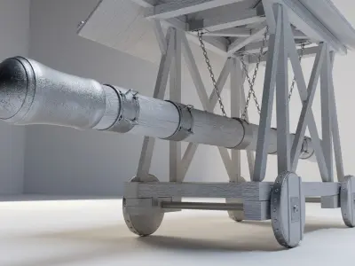 Medieval Battering Ram 3D model