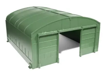 Aircraft hangar 3D print model