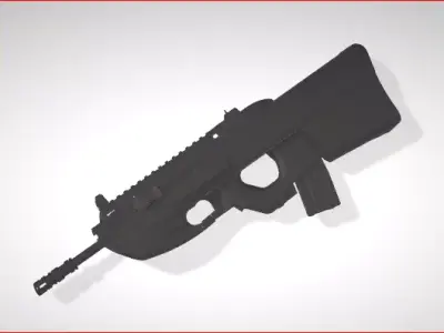 f2000 assault rifle 3D model