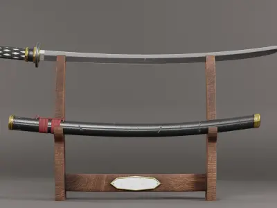 Katana Sword 3D model shop