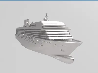 MS Noordam Holland America Line cruise ship 3D print model