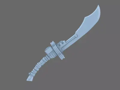 Space Mongols Guan Dao Energy Sword RIGHT 3D print model