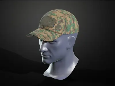 Cap 01 Low-poly 3D model