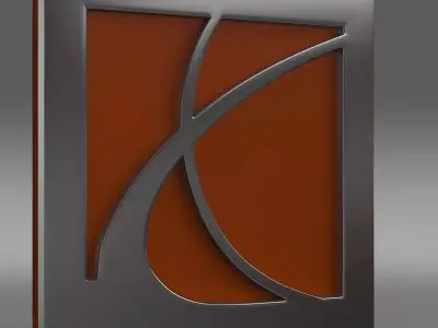 saturn logo 3D model by Sergey