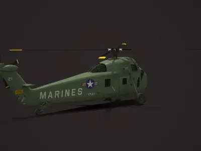H-34 Choctaw 3D model