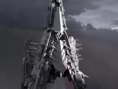 Sci Fi Research base Tower 3  3D model