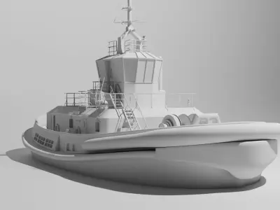 Ship Tugboat  - Model Sparky 3D model