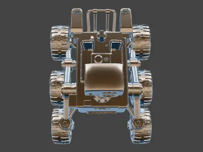 Mars Rover Robot STL 3D Printable Planetary Exploration Vehicle 3D print model