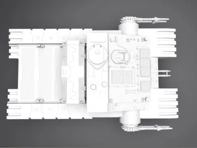 TX225 GAVw Tank scale model 3D print model