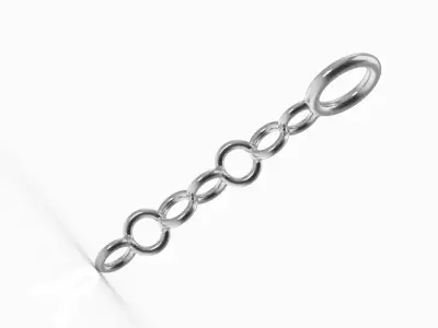 Classic Key Chain Link 3D print model