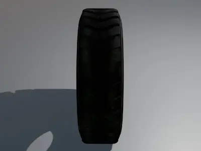  Tractor Tire Free low-poly 3D model
