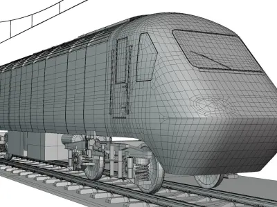 Diesel locomotive class 43 3D model