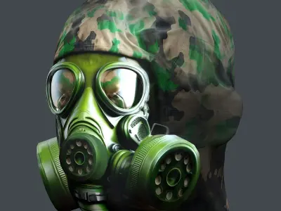 Helmet 3d model military combat Military Low-poly Low-poly 3D model purchase