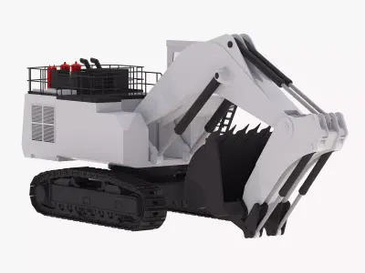Excavator Mining R9250 Low-poly 3D model